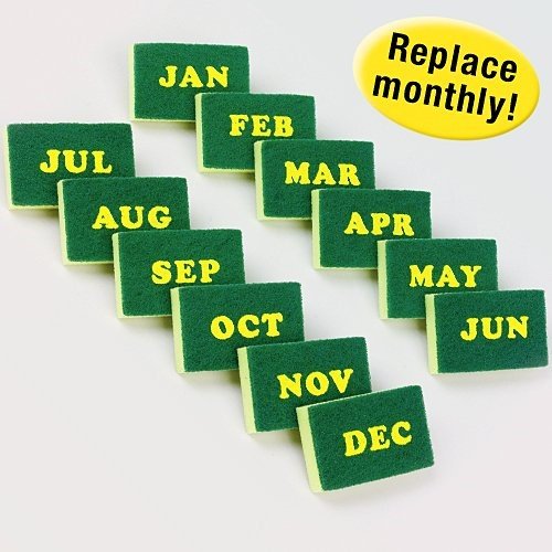 calendar sponge Foam Sponges Health & Household, Household Supplies, Cleaning Tools, Sponges