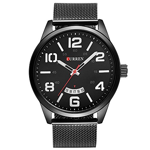CURREN Original Men's Sports Waterproof Stainless steel Date Watch Good Quality 8236 All Black