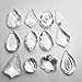 Waltz&F 12pcs Clear Crystal Chandelier Lamp Lighting Drops Pendants Balls Prisms Hanging Glass Prisms Parts Suncatcher Home/House Decor