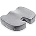 Konnor Memory Foam Seat Cushion, Car Butt Cushion Office Chair Support Care Seat Cushion Sciatica Pain Relief Massage Comfort Seat Pad - Grey