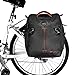 BV Bike Panniers Bags (Pair), Large Capacity, 14 L (Each Pannier), Black with Detachable Shoulder Straps and All Weather Rain Covers (Orange)