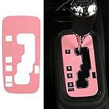Hooke Road Pink Gear Shift Knobs Cover Trim for 2012-2018 Jeep JK Wrangler & Unlimited