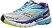 Saucony Women's Ride 8 Running Shoe, Silver/Purple/Blue, 7 M US
