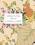 Weekly Monthly Planner July 2019 to June 2020: July 2019-June 2020 Monthly, Yearly Calendar Planner, by 