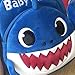 Kids School Backpack, Eabr Baby Shark School Bag for Children Kids Cute Plush School Backpack Boys Schoolbag (Blue)