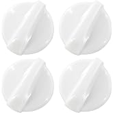 GYOFFULL 4 Pack WB03T10282 Stove Knob White Gas Oven Range Control Assembly | Compatible with GE Surface Burner, Repalces AP4345833,PS2321074,1461063