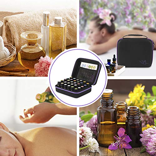 JSVER 30 Bottles Essential Oil Carrying Case Hard Shell Essential Oils Storage 5ml 10ml 15ml Essential Oil Travel Case Premium Storage Protection for Roller Bottles Portable Travel Organizer Cases - Thumbnail 6