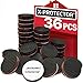X-Protector Grippers Premium 36 pcs 1 Best Non Slip Pads Rubber Feet-Furniture Floor Protectors for Keep in Place Furniture & Furniture Stoppers, Black