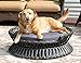 Iconic Pet Rattan/Wicker Raised Round Pet Bed in 22″ for Indoor/Outdoor use – Pliable Stems of Rattan and Metal Framed Dog/Cat Furniture, Water Resistant Cushion Cover, Easy to Cleanthumb 3
