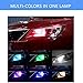 T10 Led Bulb Amber Car Interior Light RGB Led Tail light Bulb W5W Bulb Marker Remote Control Light Reading Wedge License Plate Replacement 12V 2pcs【1797】