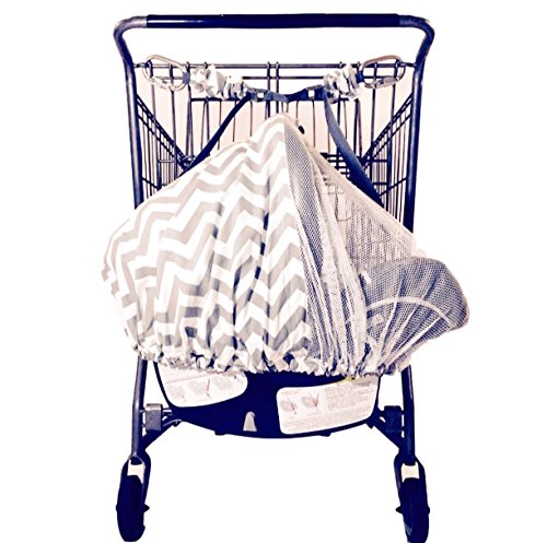 UPC 040232264726, LullaBelay: infant seat + shopping cart strap-system support; multi-use car seat cover (Grey Chevron) by Fiddle Diddles