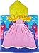 Kreative Kids Princess 100% Cotton Poncho Style Hooded Bath & Beach Towel with Colorful Double Sized Design