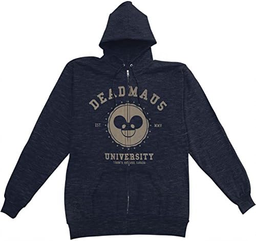 Deadmau5 Men's DMU Zippered Hooded Sweatshirt X-Large Black