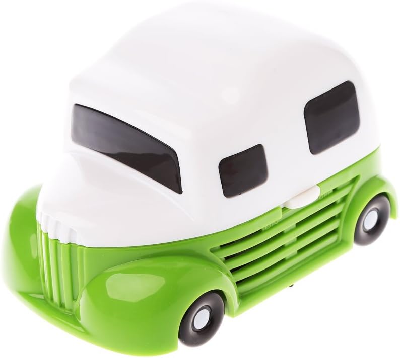 Yumian Durable Cartoon Car Mini Desktop Vacuum Portable Dust Cleaner for Home Office (Green)