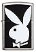 Zippo Playboy Bunny Pocket Lighter, Brushed Chrome