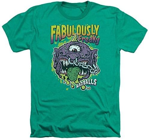 Madballs Fabulously Freaky Mens Heather Shirt KELLY GREEN XL