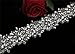 QueenDream White Wedding Bridal Belt Braided Rhinestone Sash Off White