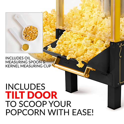 Nostalgia Vintage TableTop Popcorn Maker, 10 Cups, Hot Air Popcorn