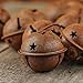 UUC Group of 20 for Primitive Look Rusty Metal Star Cutout Jingle Bells for Christmas, Holiday or Everyday Crafting and Embellishing