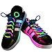 AGPtek Colorful 3 Mode LED Light Up Shoe Shoelaces Shoestring Flash Glow Stick Strap For Party Hip-hop Skating Running Cosplay Decoration