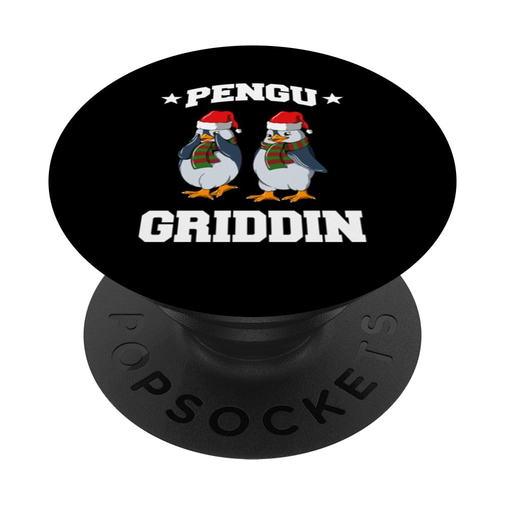 Christmas Penguin Griddy Dance Pengu Griddin PopSockets Swappable PopGrip