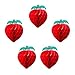 SUNBEAUTY Strawberry Balls Honeycomb 5Pcs Tissue Paper Strawberry Birthday Party Decoration Honey Combs Decor for Wedding Birthday Baby Shower Home