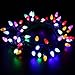 [UL Certified]Outdoor LED String Lights,17 feet 50 LEDs Mood Lighting Strands,Diamond Strawberry C3 Bulbs,Colored Christmas Lights,for Patio Garden Holiday Wedding Decor-MAXINDA (C3, Multi)