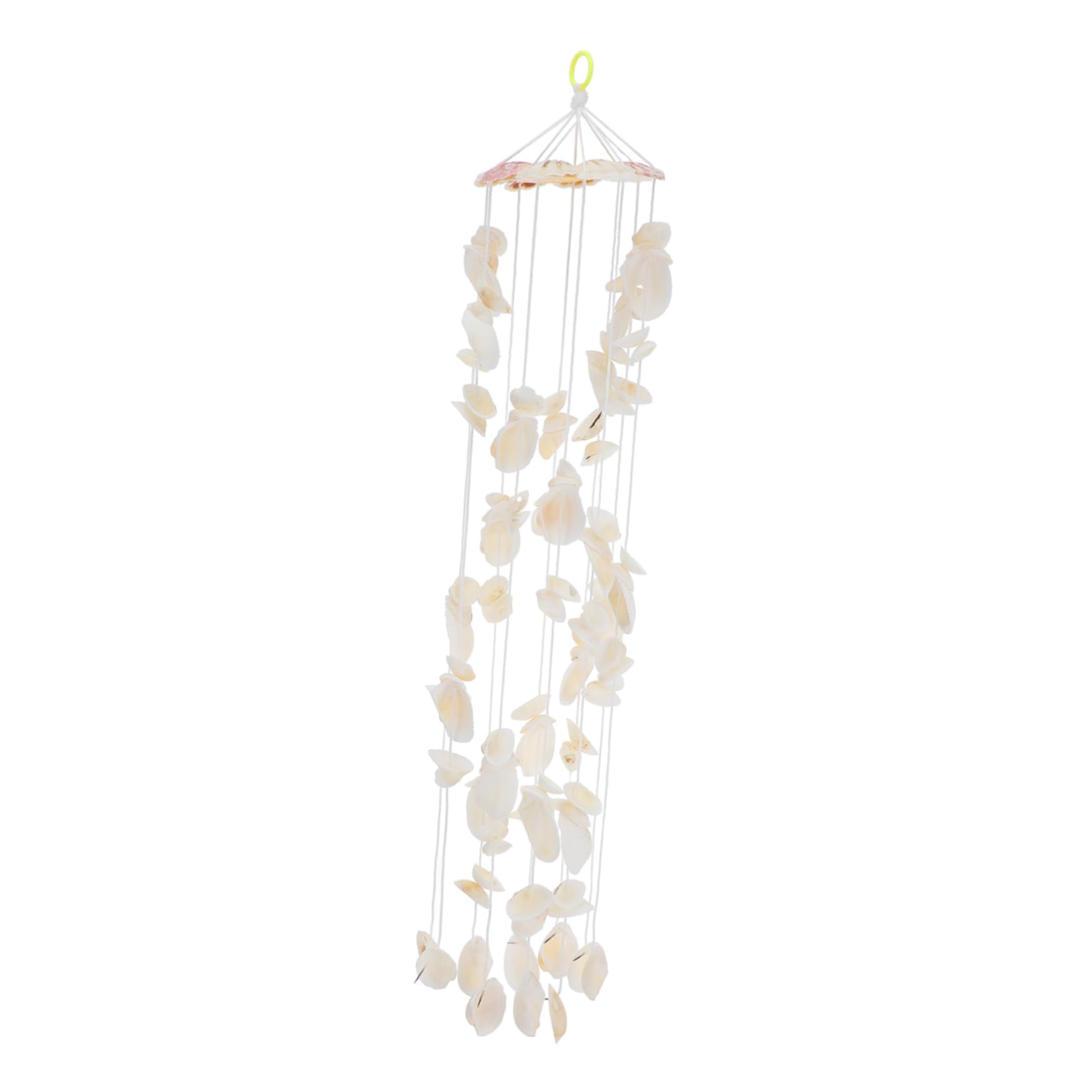 BESPORTBLE Shell Wind Chimes Ornament, Handicraft Wind Chimes Decoration Shell Indoor Outdoor Door Window Decoration (White)