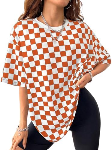 Amazon.com: SHENHE Women's Mock Turtle Neck Checkered Long Sleeve