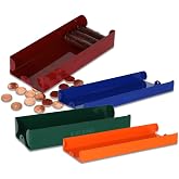 BankSupplies Coin Trays Metal Money Organizer Set Color-Coded Federal Reserve Standards