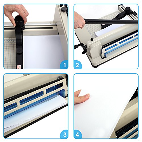 Amzdeal Paper Cutter Guillotine Paper Cutter Trimmer Professional Heavy