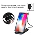 iPhone X Wireless Charger, HOCO Fast Qi Wireless Charging Pad For Samsung Galaxy Note 8, S8 / S8 Plus, S7 / S7 Edge, iPhone X, iPhone 8 / 8 Plus [No AC Adapter]