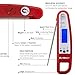 Outdepot Digital Instant Read Cooking Meat Thermometer - Collapsible Pocket Thermometer with Magnetic Back, Long Probe Grilling Thermometer LCD Screen - for Food, Meat, Grill, BBQ, Milk and Bath Water