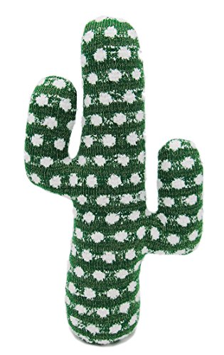EDLDECCO Artificial Handicraft Fabric Cactus Decorative Plush Gift for Your Home Décor Table Décor Bedroom and Office-Green Golden line with Snowflake St. Patrick's Day Decoration - Thumbnail 2