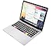 HRH Logic Pro X Shortcuts Hotkey Silicone Keyboard Cover Skin for MacBook Pro with Touch Bar 13 Inch and 15 Inch(A2159/A1989/A1706,A1990/A1707) 2019 2018 2016 2017 Release US Version