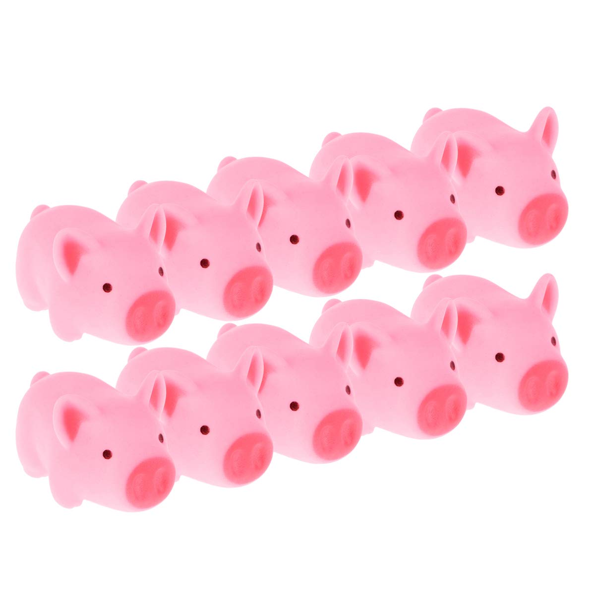 Toddmomy 12 Pcs Rubber Pig Toys - Baby Bathing & Bathtub Toys for Kids