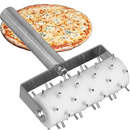 Pizza Dough Docker Roller Stainless Steel Pizza Roller with Spikes Pastry Dough