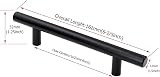 LONTAN 15 Pack Black Cabinet Handles 102mm 163mm Length 12mm Diameter view 2