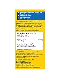 Nature Made TripleFlex Triple Strength Caplet, Glucosamina Chondroitin, 1431, 120, Multicolor, 1