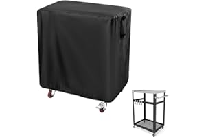 Andacar Prep Table Cover for Keter Unity Small Portable Table, 33inch Outdoor BBQ Cart Cover Buffet Grill Table Cover Bar Tool Cart Cover Cooler Covers Waterproof