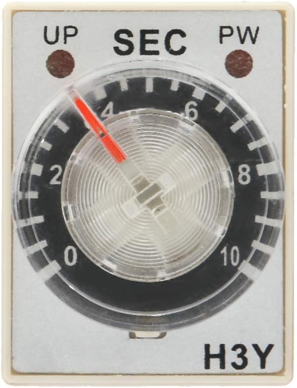YWBL-WH Time Relay, Timer Delay Relay, H3Y-2 AC 220V 10s, Silver Normally Closed, DIN Rail Mount, Screw Connector - Image 5