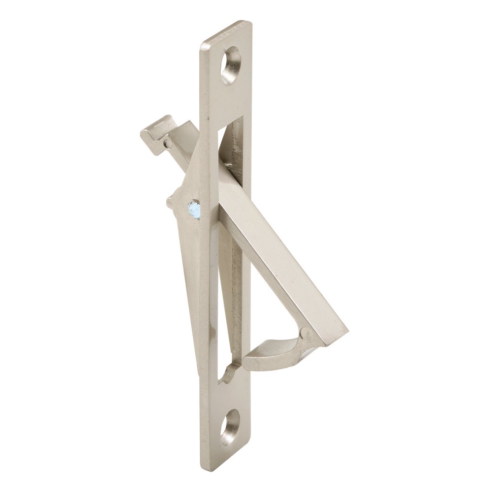 Photo 1 of Prime-Line N 7274 Diecast, Satin Nickel, Pocket Door Flush Edge Pull (Single Pack)