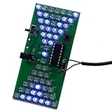 Icstation Hourglass Shape LED Flashing Lights Kits DIY Electronics Soldering Practice Set