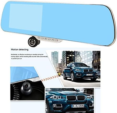 Toboy Dvr-AR05 Big 5 Inch Blue Touch Screen Parking Display Car Full Hd Dash Cam Car Camera DVR Car Video Recorder with Gps+wifi + Speaker+ Night Vision