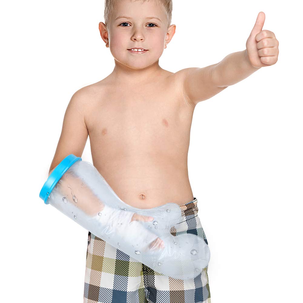 Yosoo Health Gear Kids Arm Cast Covers, Waterproof Arm Cover for Shower, Child Cast Protector Watertight Seal Keep Wound and Bandage Dry for Broken Arm, Wrist, Hand, Fingers, Left or Right Arm