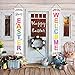 ORIENTAL CHERRY Easter Decorations Outdoor Indoor - Bunny Eggs Decor Banners for Home Wall Door Yard Apartment Party Tree