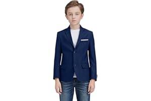 YAVAKOOR Boys' Blazer Suit Jacket Formal Sport Coats Solid Color Tuxedo Blazers for Boy Dinner Party Or Prom