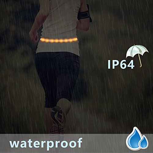 LED Reflective Belt High Visibility Security Light with USB Charging for Cycling Running Climbing - Thumbnail 5
