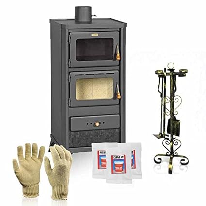 Holzofen mit Backofen Prity, Modell FM E, Leistung 12 kW, Füße