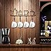 Decorative Wall Hooks for Coats | 4 Hook Coffee Mug Wall Rack | Hooks Rack/Holder for Grill Accessories Kitchen Utensil | Wall Mounted Key Holder Key Rack Key Hanger | Bathroom Towel Hooks | Hat Rack
